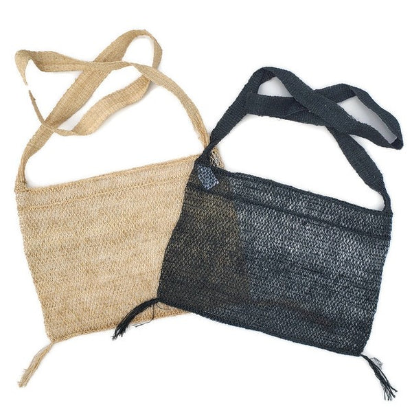 Hak JungleVine Tote Bags in un-dyed natural and dark-dyed soa